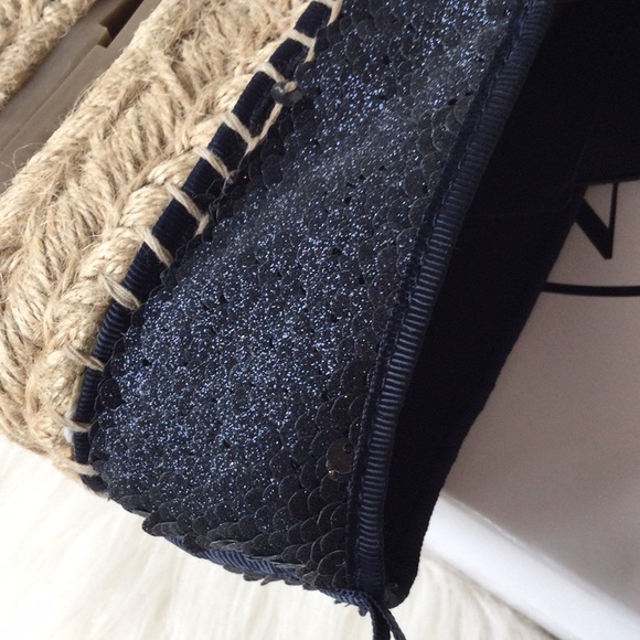 Steve Madden Navy Poppi Sequin Sneakers - Picture 6 of 9